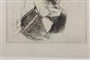 ALBERT BESNARD Group of 6 etchings.